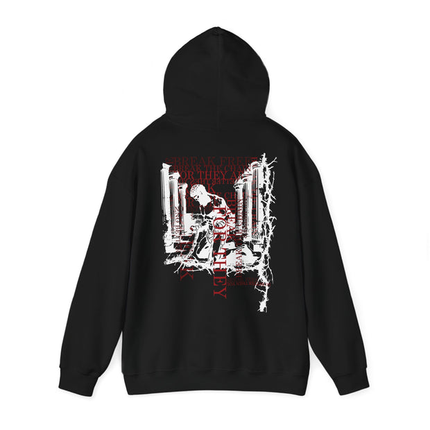 Unchained™ Zwart | Unisex Heavy Blend™ Hooded Sweatshirt